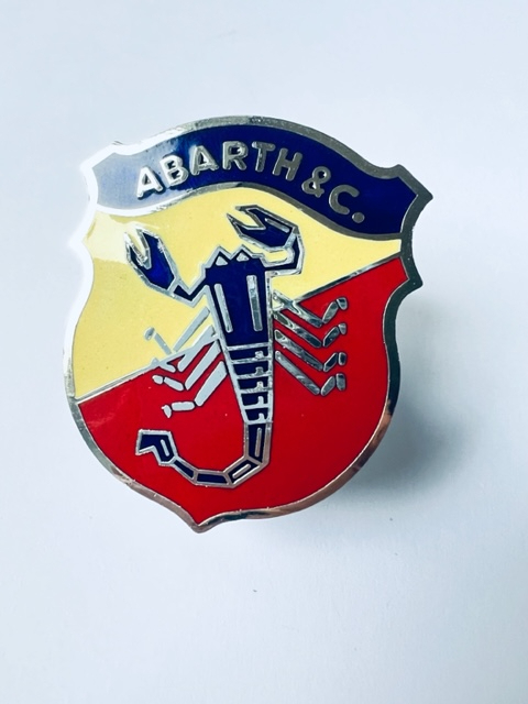 Emblem  ABARTH 50 mm emaillert